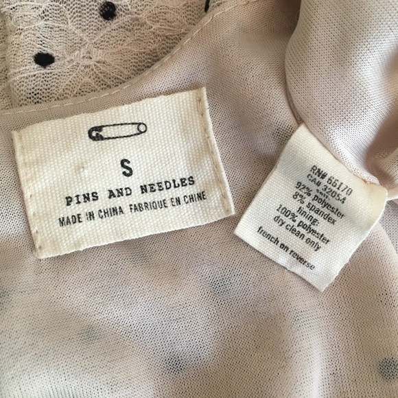 Pins & Needles Lace Polka Dot Dress S - Picture 6 of 7